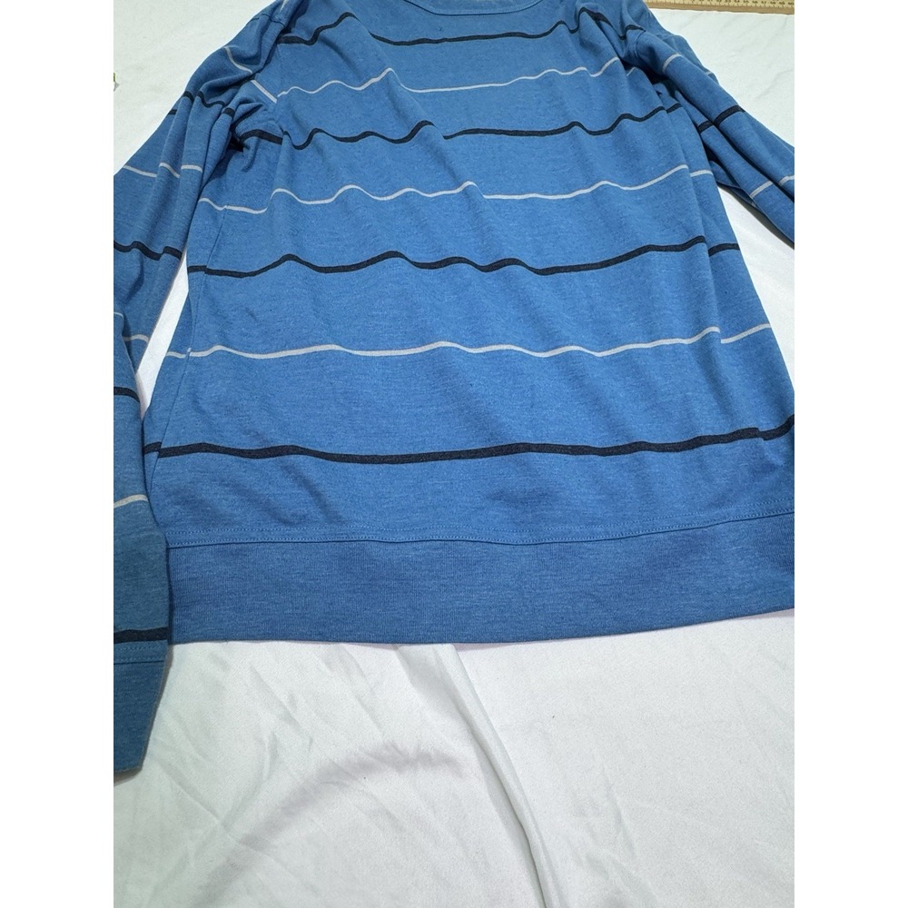 Vintage Carbon Mens Size‎ L Blue Black And White  Button-Up Cardigan Sweater Y2K